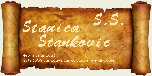Stanica Stanković vizit kartica